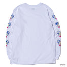 L/S RELAXED FIT COTTON TEE TAKASHI MURAKAMI DOB WHITE
