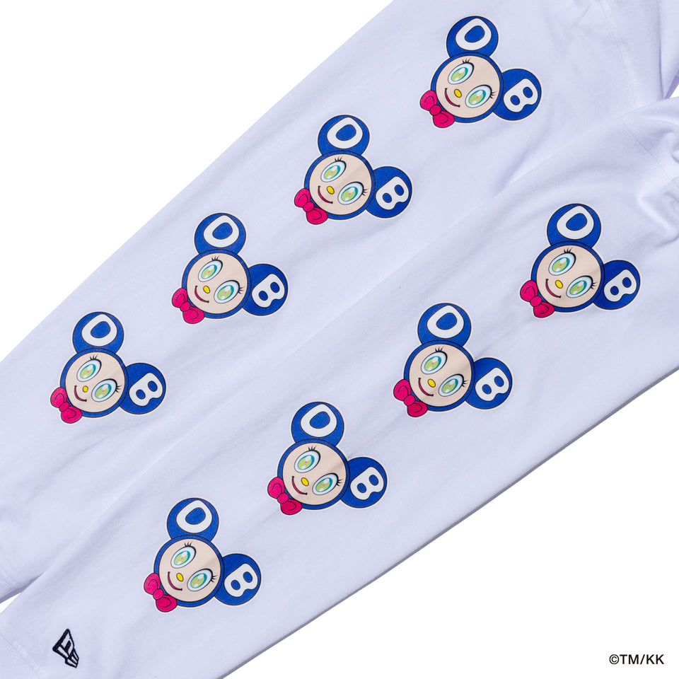 L/S RELAXED FIT COTTON TEE TAKASHI MURAKAMI DOB WHITE