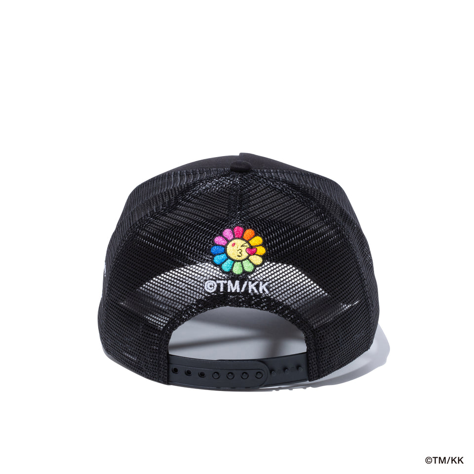 9FORTY A-Frame Trucker TAKASHI MURAKAMI FLOWER FLAG BLACK