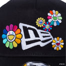 9FORTY A-Frame Trucker TAKASHI MURAKAMI FLOWER FLAG BLACK