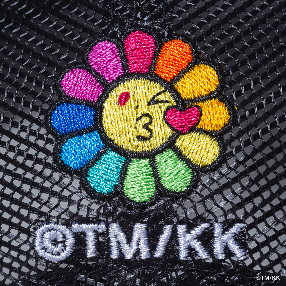 9FORTY A-Frame Trucker TAKASHI MURAKAMI FLOWER FLAG BLACK