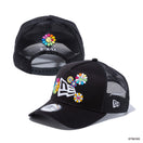9FORTY A-Frame Trucker TAKASHI MURAKAMI FLOWER FLAG BLACK