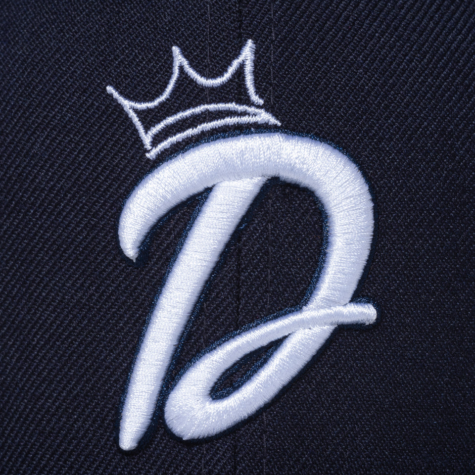 59FIFTY Dogear Records Dロゴ ネイビー グレーアンダーバイザー