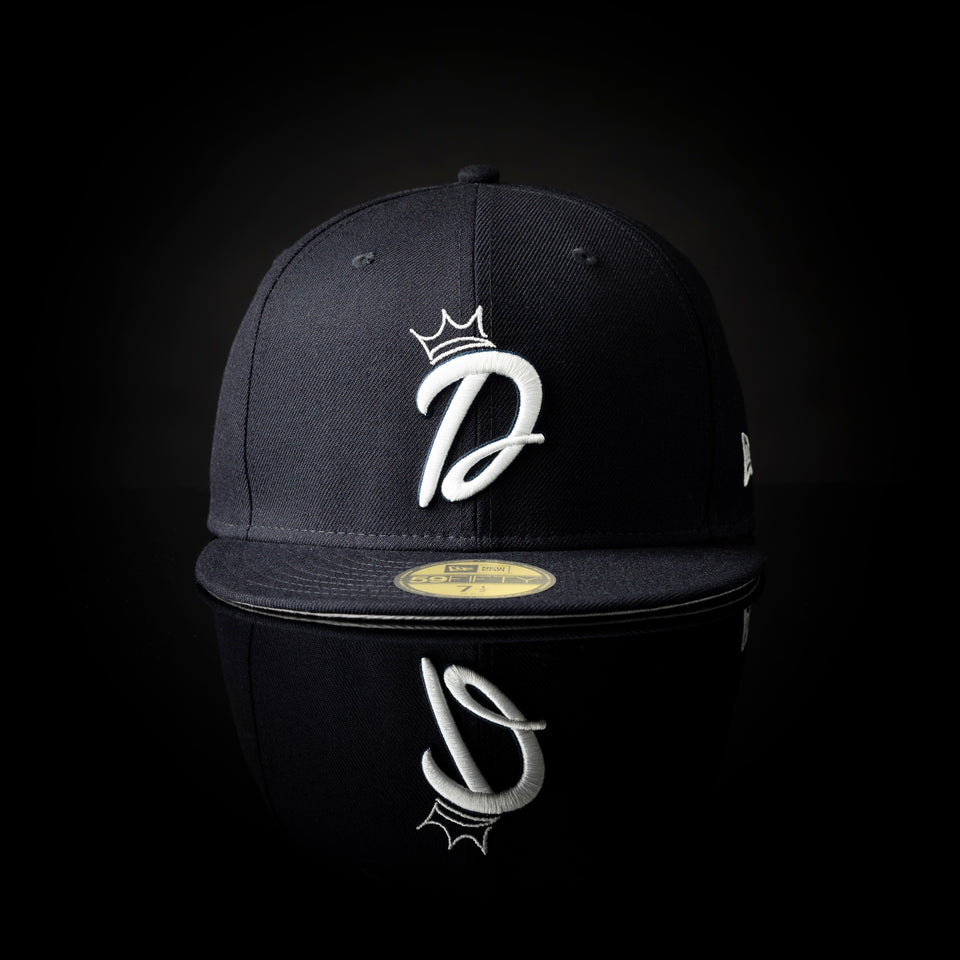 59FIFTY Dogear Records Dロゴ ネイビー グレーアンダーバイザー