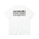 半袖 コットン Tシャツ LIGHTNING BOLT ライトニングボルト 稲妻 ホワイト レギュラーフィット