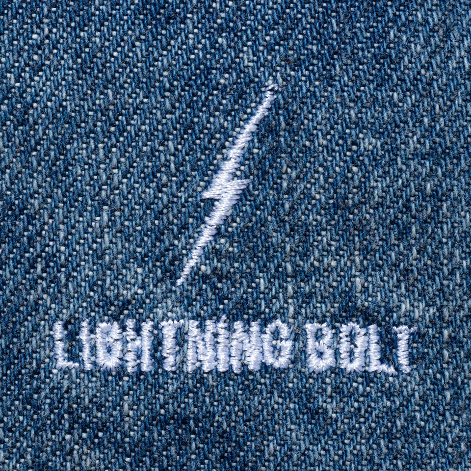 バケット01 LIGHTNING BOLT ライトニングボルト ブランドネーム ウォッシュドデニム