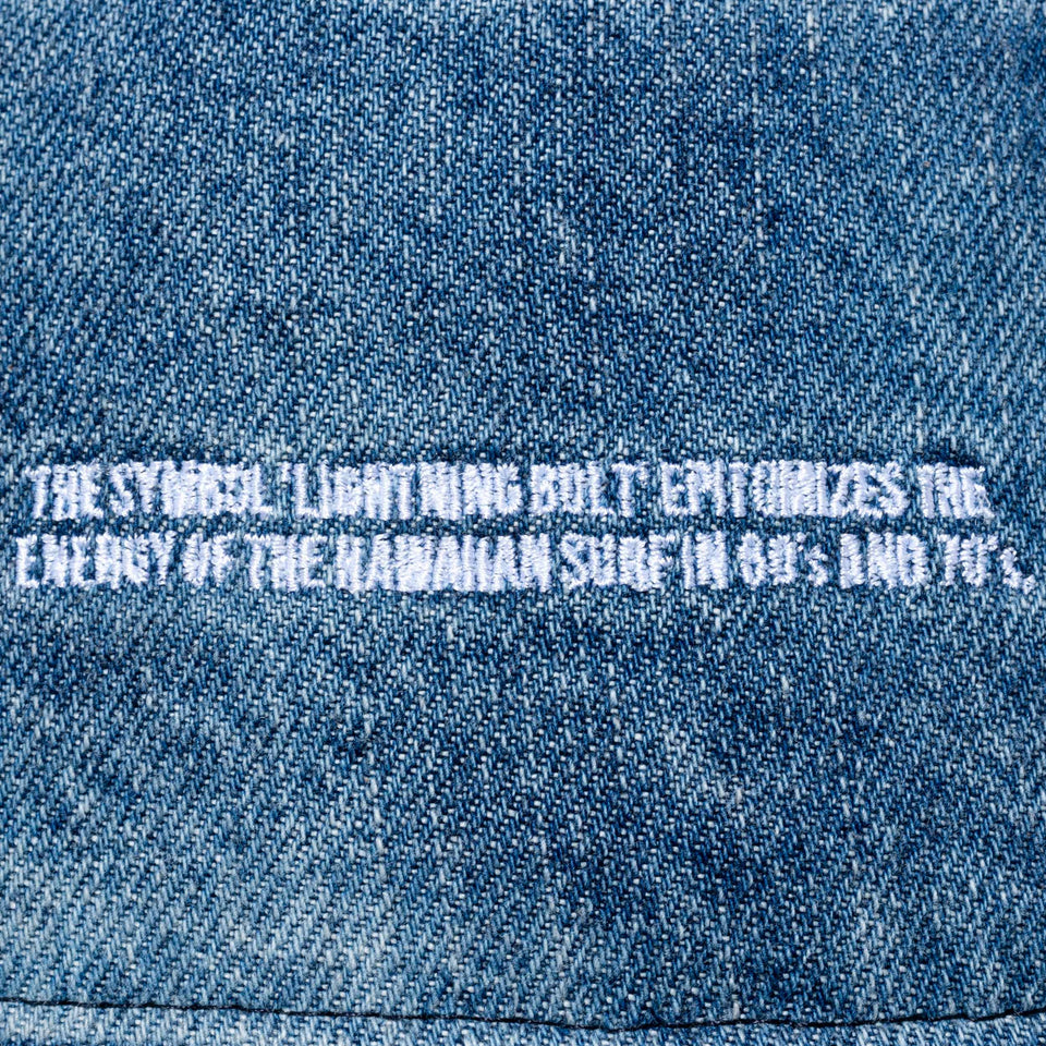 バケット01 LIGHTNING BOLT ライトニングボルト ブランドネーム ウォッシュドデニム