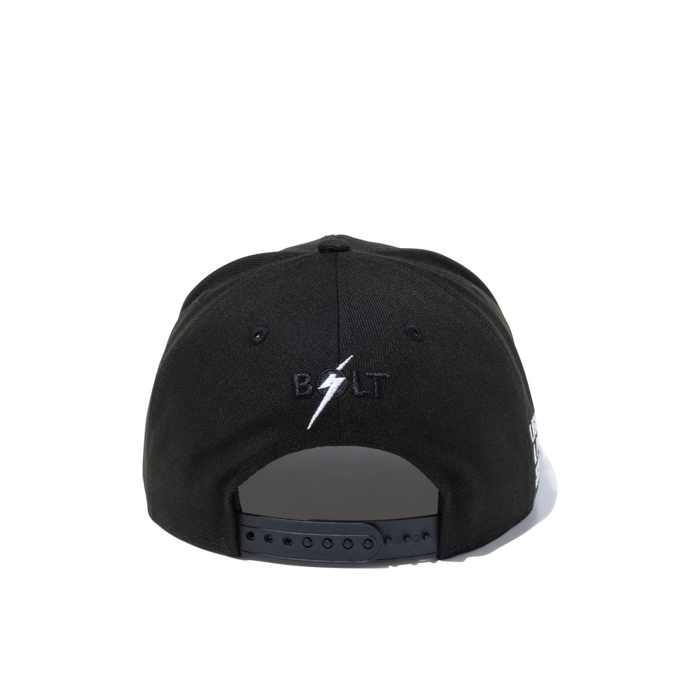 9FIFTY LIGHTNING BOLT ライトニングボルト ブランドネーム ブラック