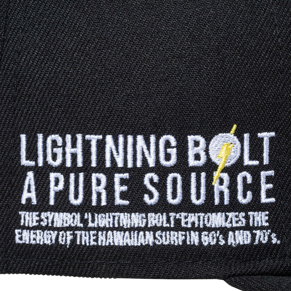 9FIFTY LIGHTNING BOLT ライトニングボルト ブランドネーム ブラック