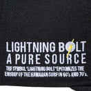 9FIFTY LIGHTNING BOLT ライトニングボルト ブランドネーム ブラック