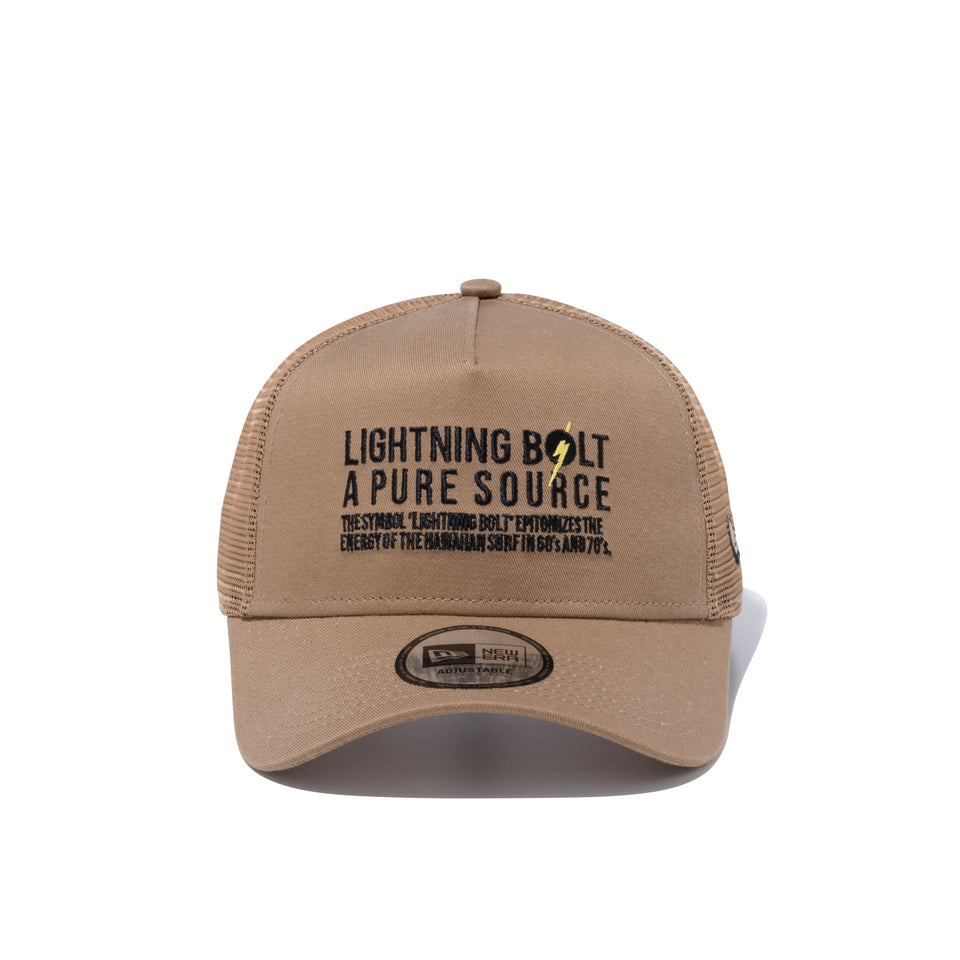 9FORTY A-Frame トラッカー LIGHTNING BOLT ライトニングボルト ブランドフィロソフィー カーキ