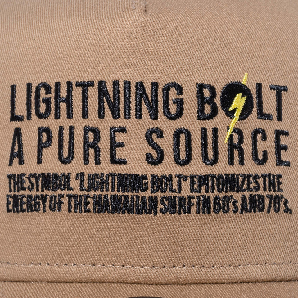 9FORTY A-Frame トラッカー LIGHTNING BOLT ライトニングボルト ブランドフィロソフィー カーキ