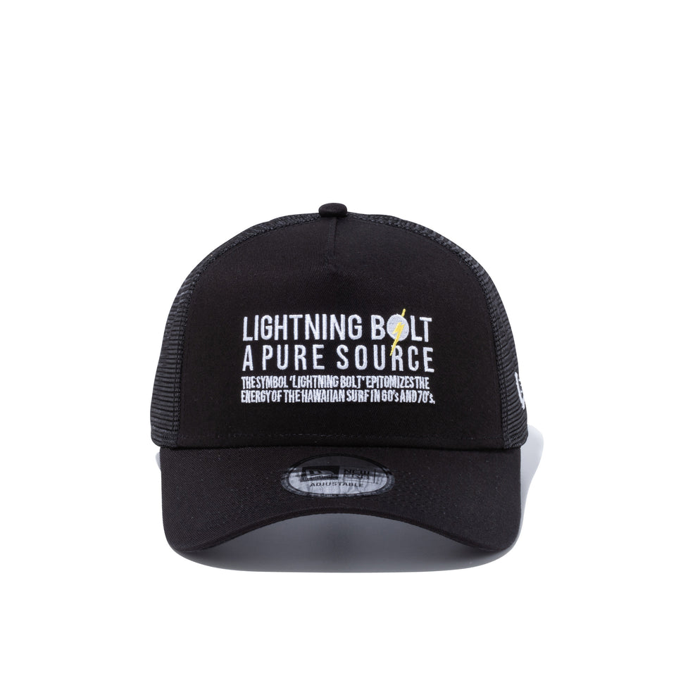 9FORTY A-Frame トラッカー LIGHTNING BOLT ライトニングボルト ブランドフィロソフィー ブラック
