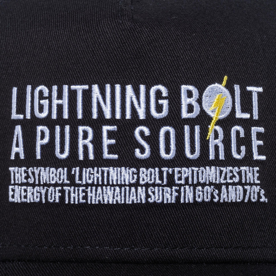 9FORTY A-Frame トラッカー LIGHTNING BOLT ライトニングボルト ブランドフィロソフィー ブラック