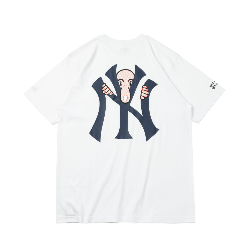 半袖 コットン Tシャツ ニューヨーク・ヤンキース ERIC ELMS エリック・エルムス キルロイ ホワイト リラックスフィット