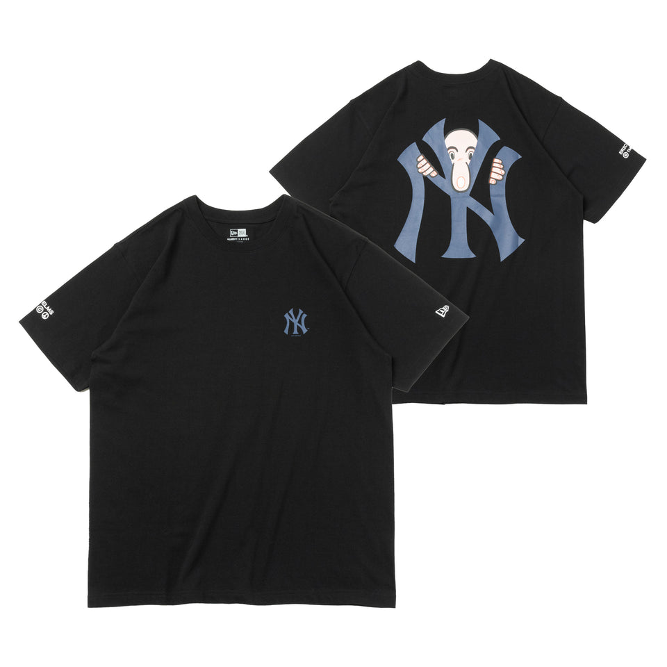 半袖 コットン Tシャツ ニューヨーク・ヤンキース ERIC ELMS エリック・エルムス キルロイ ブラック リラックスフィット