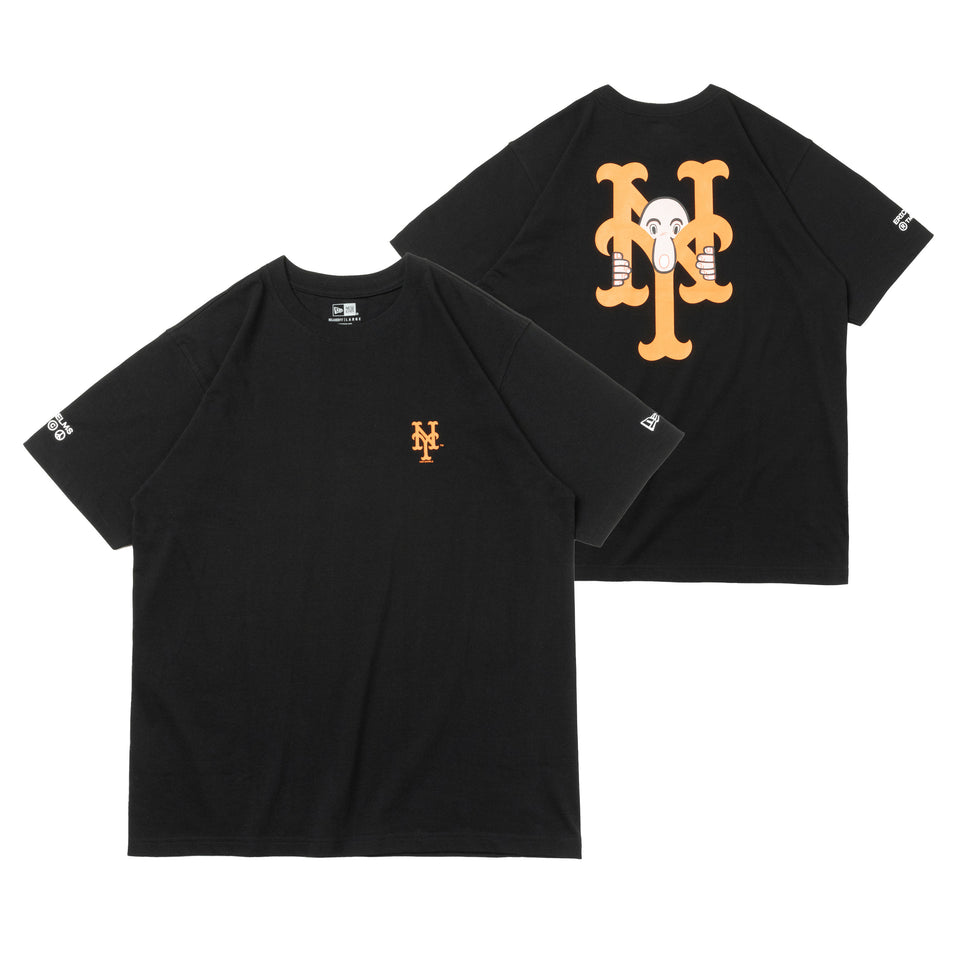 半袖 コットン Tシャツ ニューヨーク・メッツ ERIC ELMS エリック・エルムス キルロイ ブラック リラックスフィット