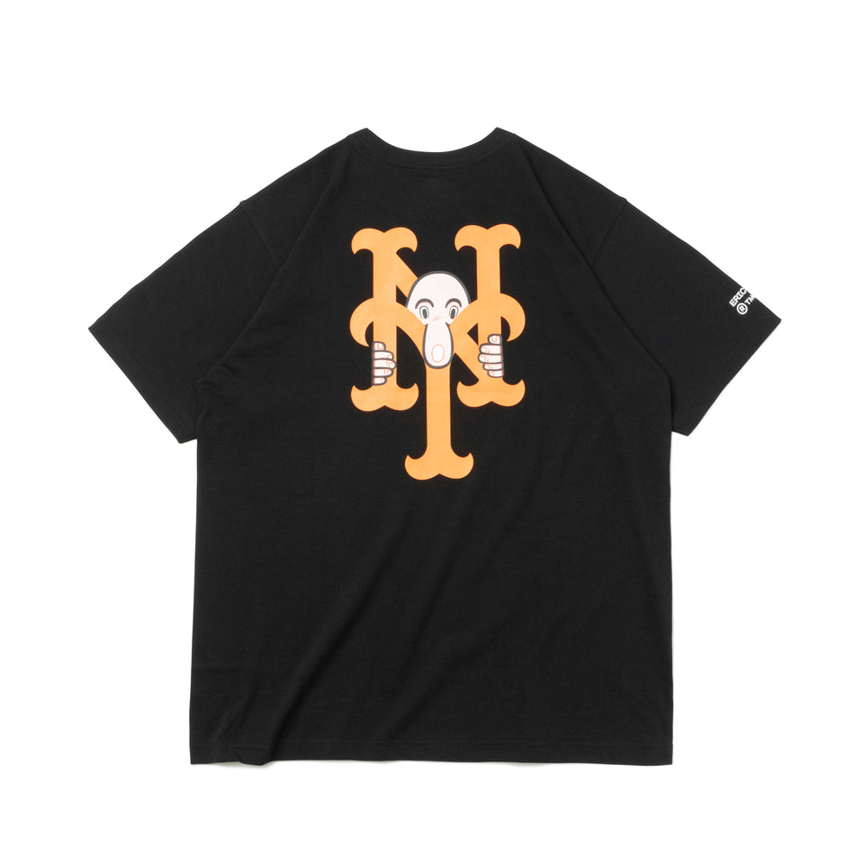 半袖 コットン Tシャツ ニューヨーク・メッツ ERIC ELMS エリック・エルムス キルロイ ブラック リラックスフィット