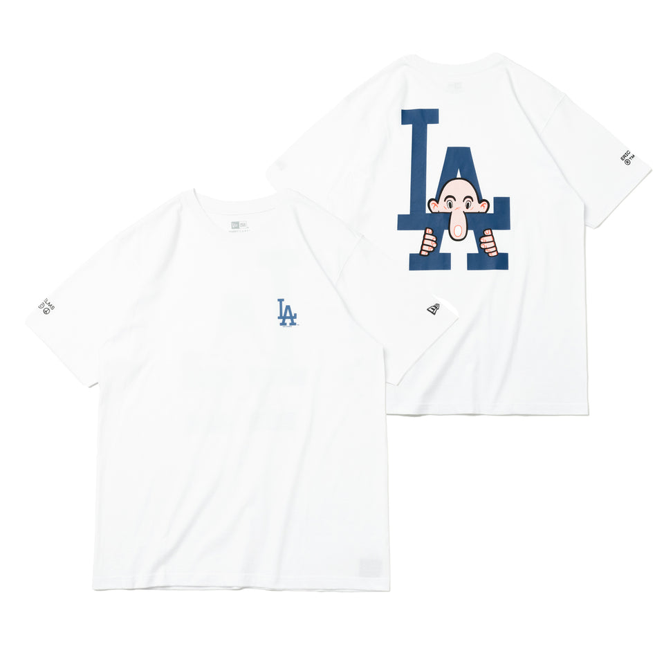 半袖 コットン Tシャツ ロサンゼルス・ドジャース ERIC ELMS エリック・エルムス キルロイ ホワイト リラックスフィット