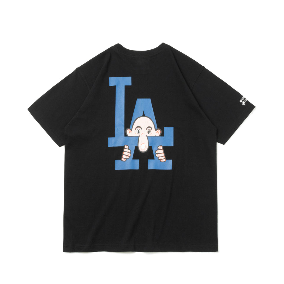 半袖 コットン Tシャツ ロサンゼルス・ドジャース ERIC ELMS エリック・エルムス キルロイ ブラック リラックスフィット