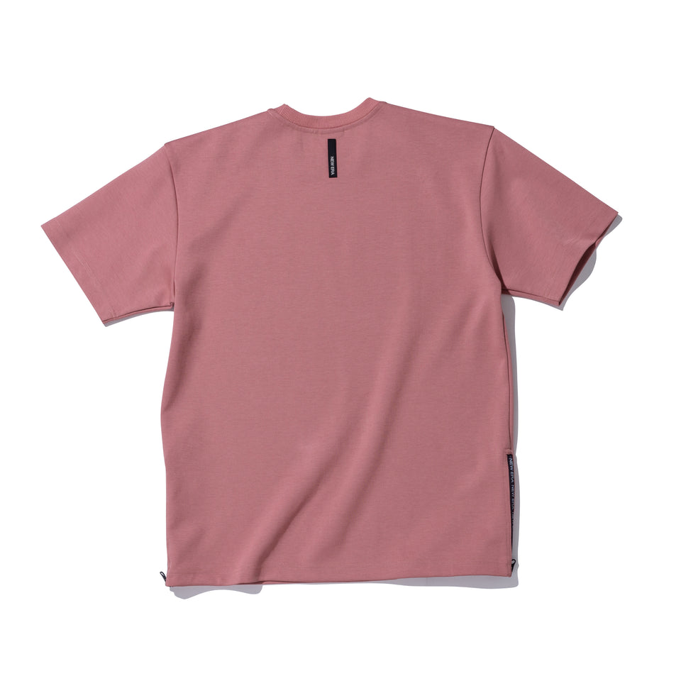 半袖 サイドジップ ポンチ Tシャツ NEW ERA BLACK LABEL ピンク