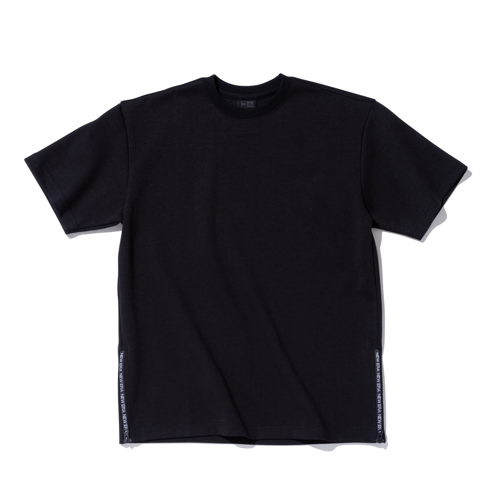 半袖 サイドジップ ポンチ Tシャツ NEW ERA BLACK LABEL ブラック