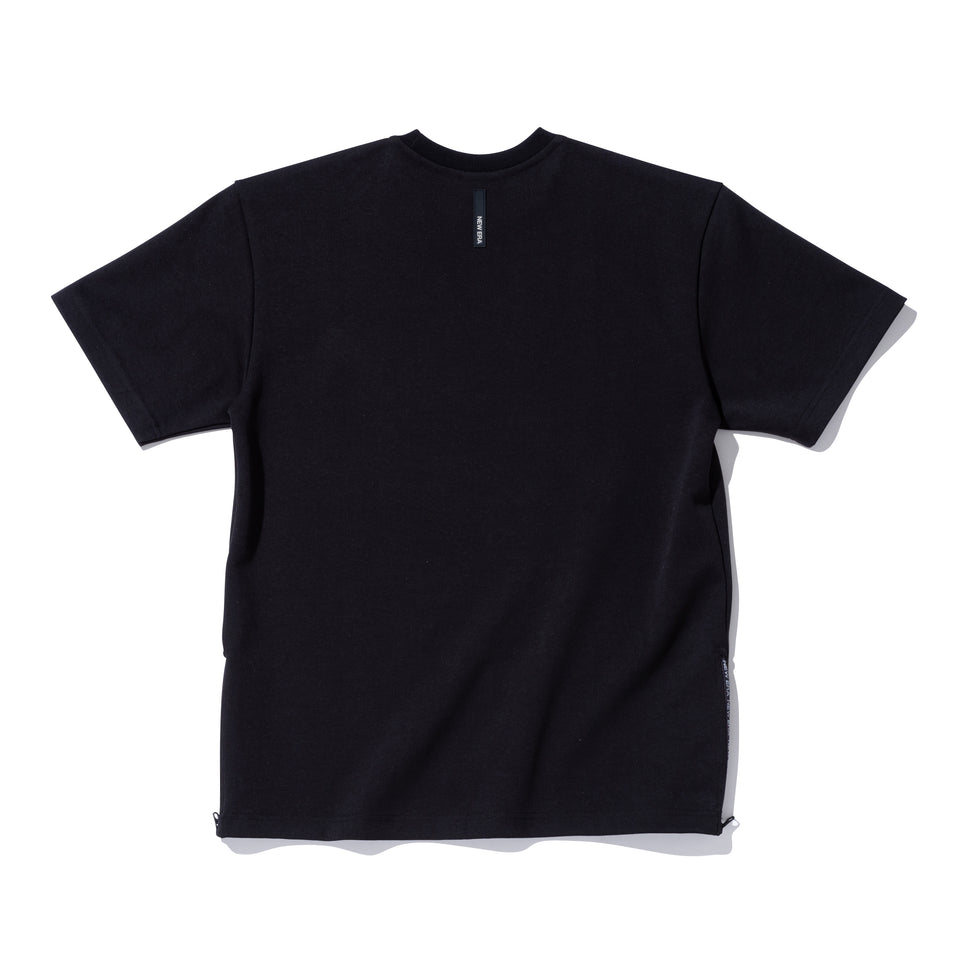 半袖 サイドジップ ポンチ Tシャツ NEW ERA BLACK LABEL ブラック