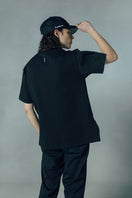 半袖 サイドジップ ポンチ Tシャツ NEW ERA BLACK LABEL ブラック
