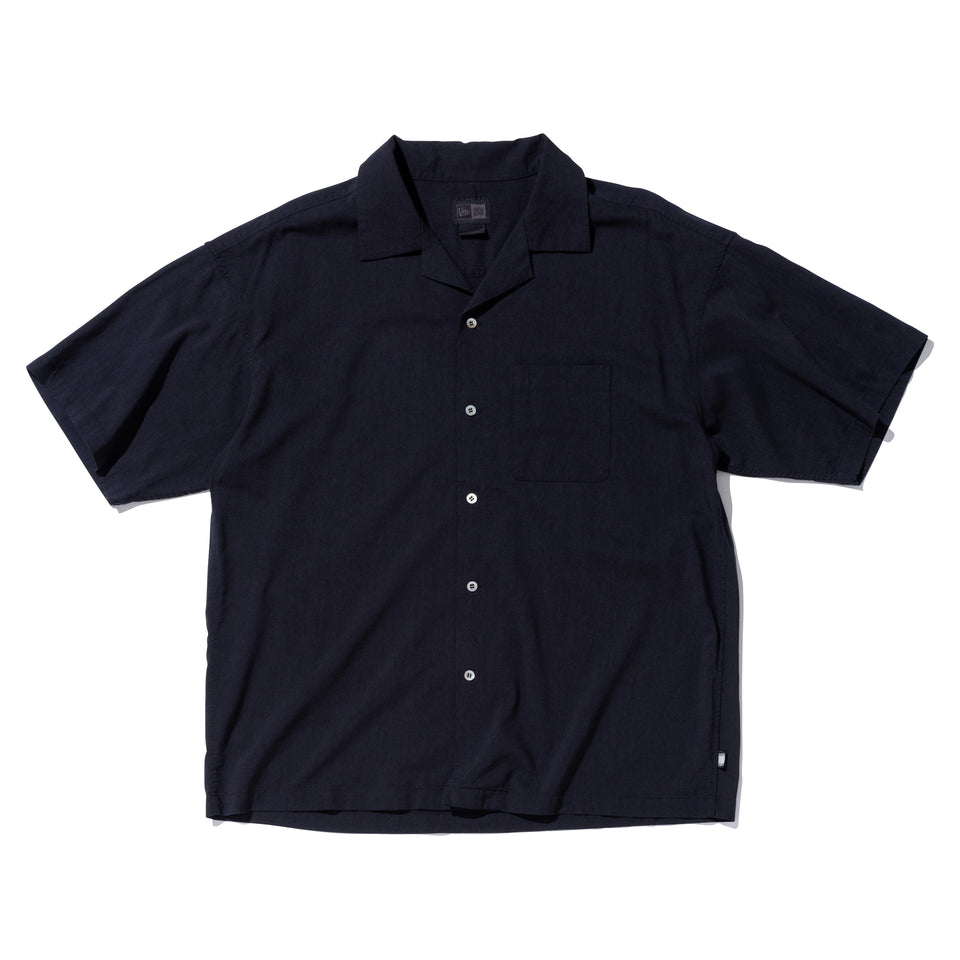 半袖 オープンカラーシャツ NEW ERA BLACK LABEL ブラック