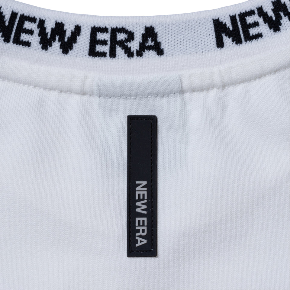 半袖 ジャカードネック ヘビーウェイト Tシャツ NEW ERA BLACK LABEL ホワイト ビッグシルエット