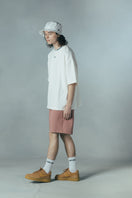 半袖 ジャカードネック ヘビーウェイト Tシャツ NEW ERA BLACK LABEL ホワイト ビッグシルエット