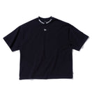 半袖 ジャカードネック ヘビーウェイト Tシャツ NEW ERA BLACK LABEL ブラック ビッグシルエット