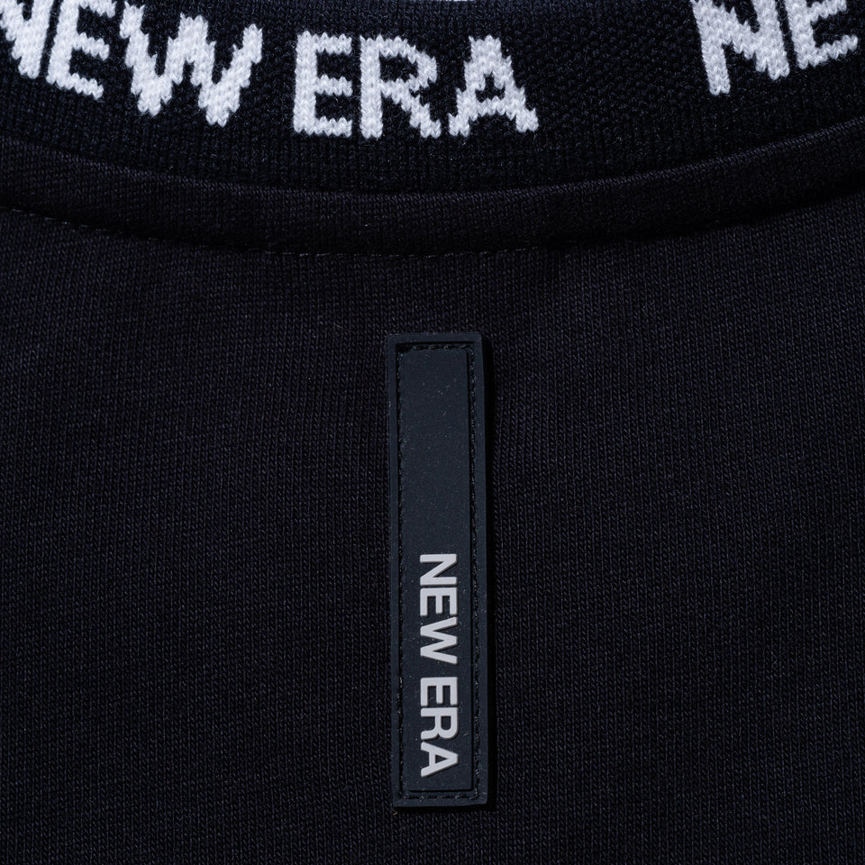 半袖 ジャカードネック ヘビーウェイト Tシャツ NEW ERA BLACK LABEL ブラック ビッグシルエット