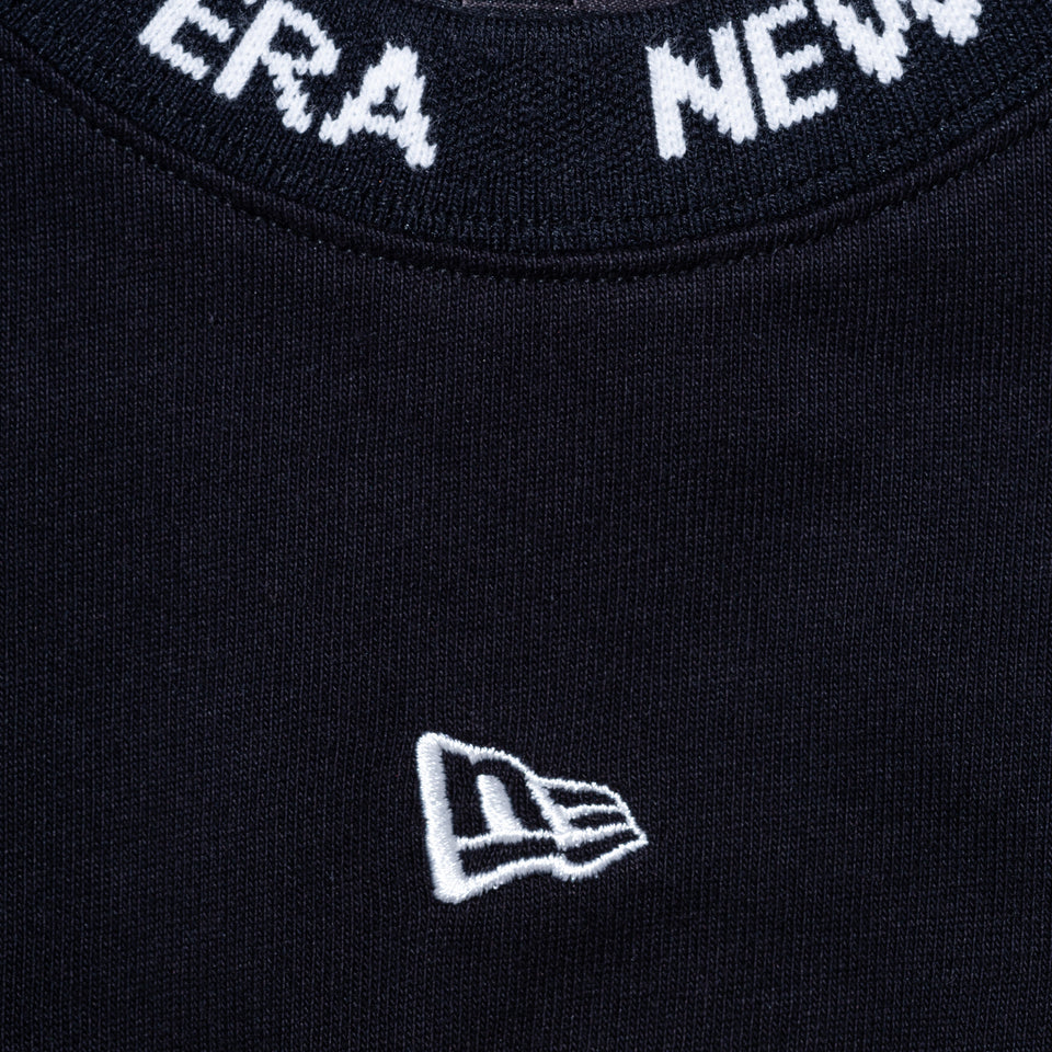 半袖 ジャカードネック ヘビーウェイト Tシャツ NEW ERA BLACK LABEL ブラック ビッグシルエット