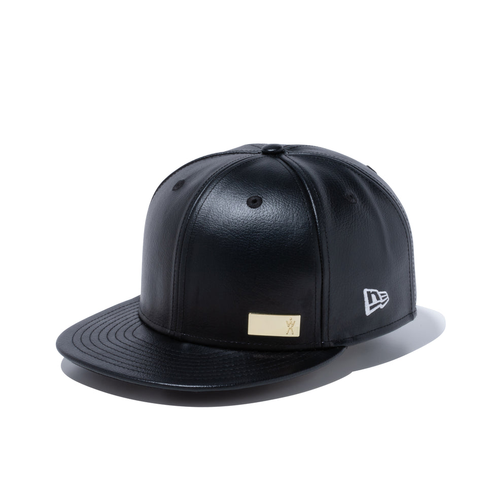 9FIFTY AYA シンセティックレザー ゴールドプレート ブラック