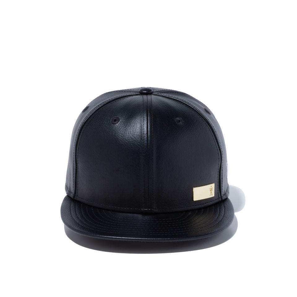 9FIFTY AYA シンセティックレザー ゴールドプレート ブラック