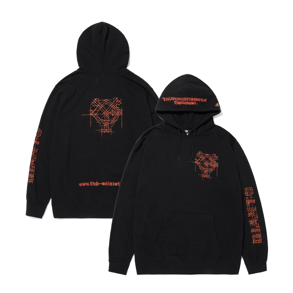 裏毛 スウェット プルオーバーフーディー 読売ジャイアンツ x TAKAHIROMIYASHITATheSoloist. x NEW ERA ブラック/オレンジ