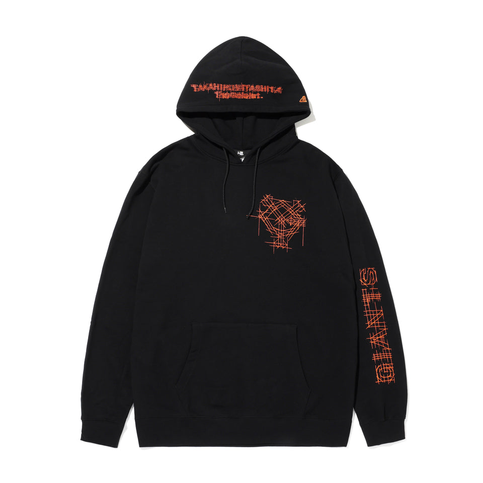 裏毛 スウェット プルオーバーフーディー 読売ジャイアンツ x TAKAHIROMIYASHITATheSoloist. x NEW ERA ブラック/オレンジ