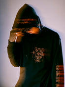 裏毛 スウェット プルオーバーフーディー 読売ジャイアンツ x TAKAHIROMIYASHITATheSoloist. x NEW ERA ブラック/オレンジ