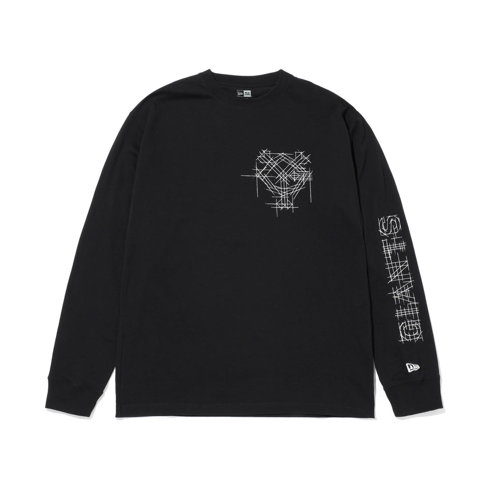 長袖 コットン Tシャツ 読売ジャイアンツ x TAKAHIROMIYASHITATheSoloist. x NEW ERA ブラック/ホワイト レギュラーフィット