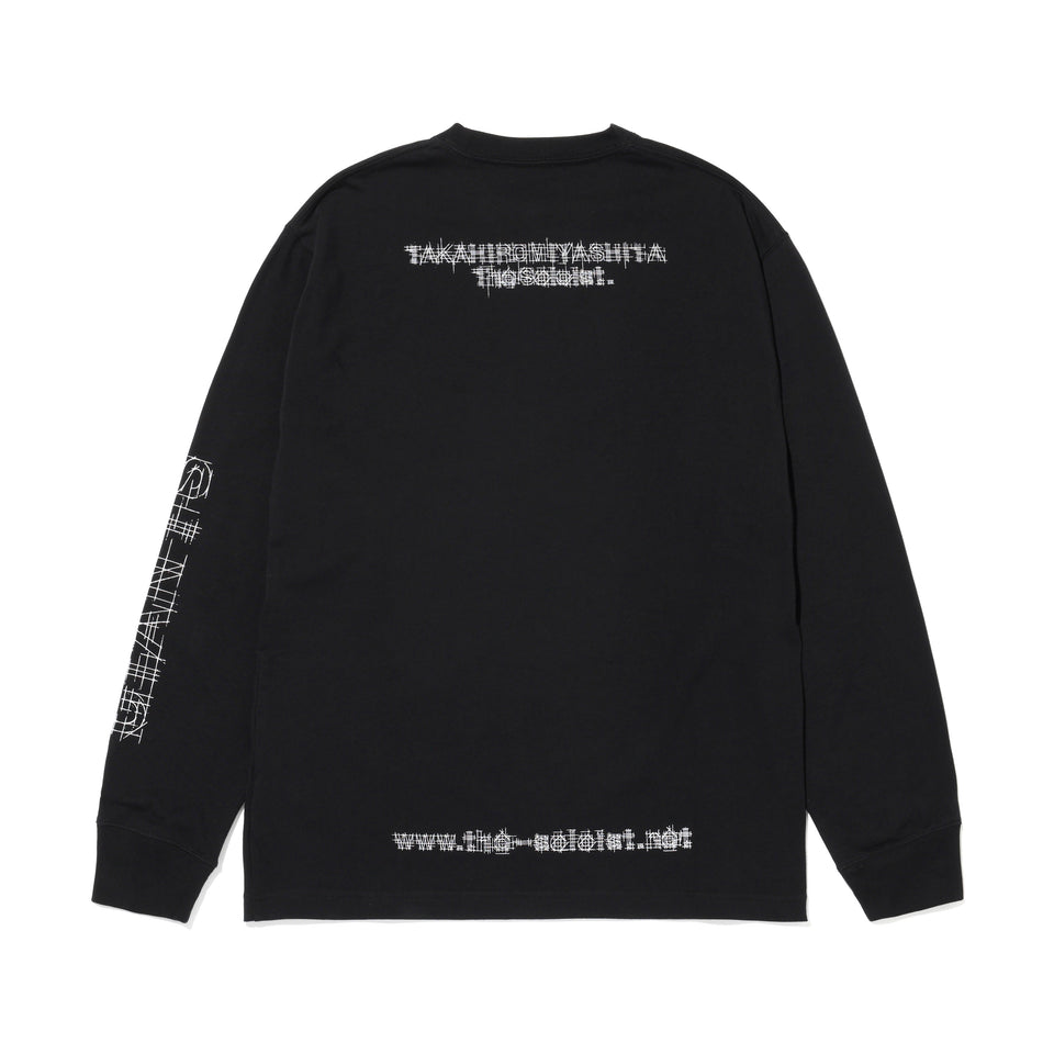 長袖 コットン Tシャツ 読売ジャイアンツ x TAKAHIROMIYASHITATheSoloist. x NEW ERA ブラック/ホワイト レギュラーフィット