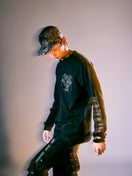 長袖 コットン Tシャツ 読売ジャイアンツ x TAKAHIROMIYASHITATheSoloist. x NEW ERA ブラック/ホワイト レギュラーフィット