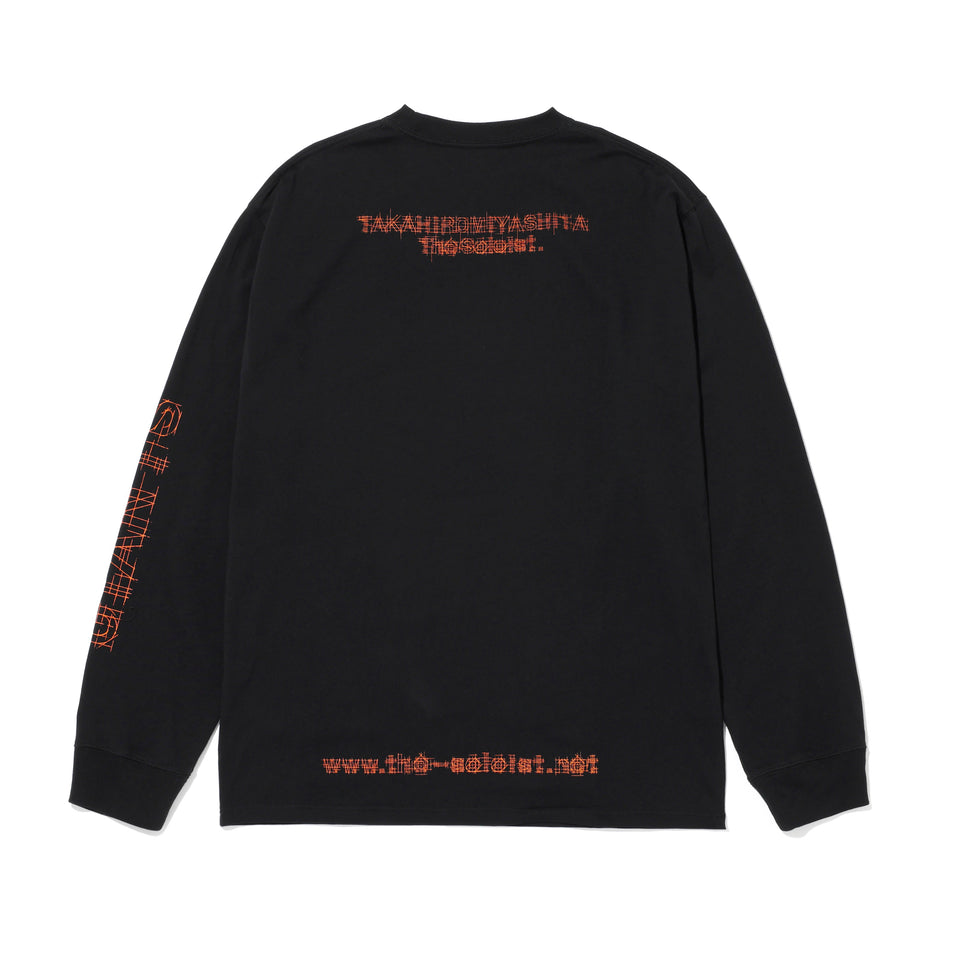 長袖 コットン Tシャツ 読売ジャイアンツ x TAKAHIROMIYASHITATheSoloist. x NEW ERA ブラック/オレンジ レギュラーフィット