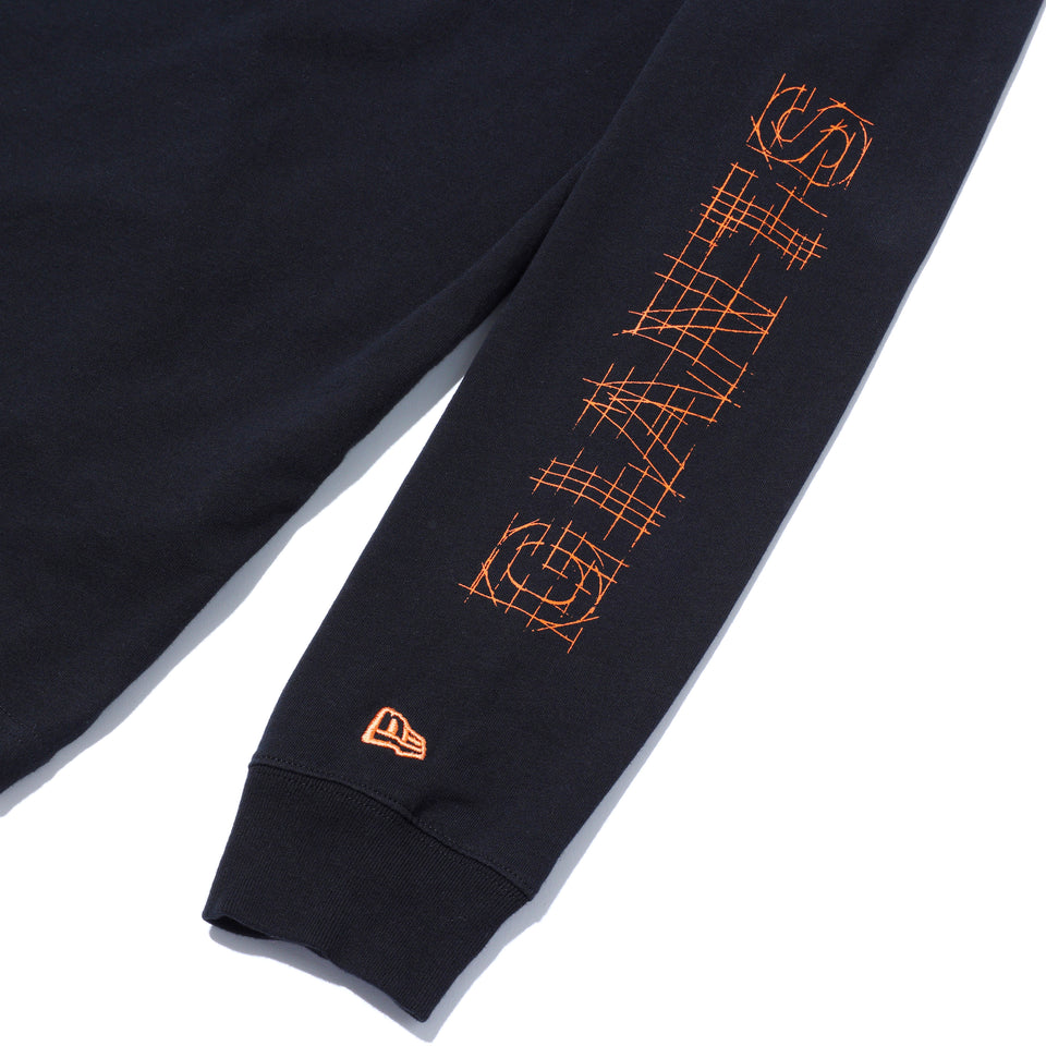 長袖 コットン Tシャツ 読売ジャイアンツ x TAKAHIROMIYASHITATheSoloist. x NEW ERA ブラック/オレンジ レギュラーフィット