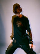 長袖 コットン Tシャツ 読売ジャイアンツ x TAKAHIROMIYASHITATheSoloist. x NEW ERA ブラック/オレンジ レギュラーフィット