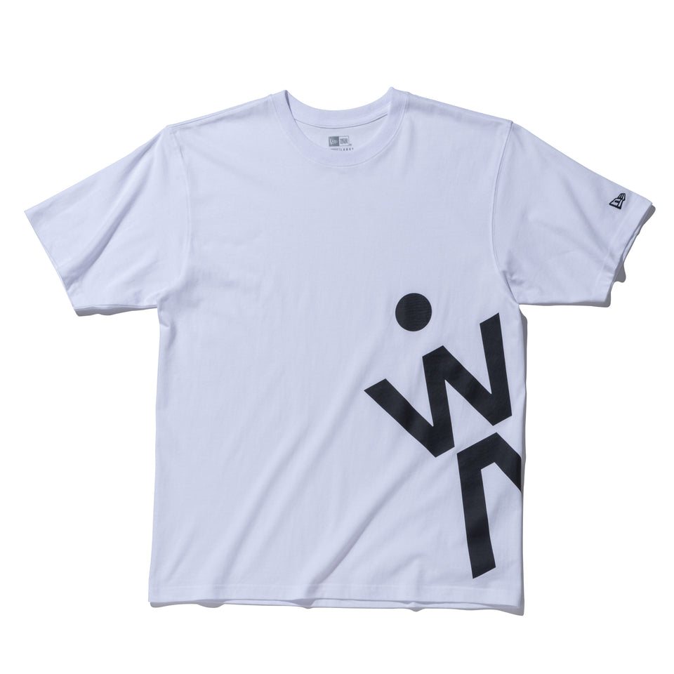 半袖 コットン Tシャツ AYA ホワイト × ブラック リラックスフィット