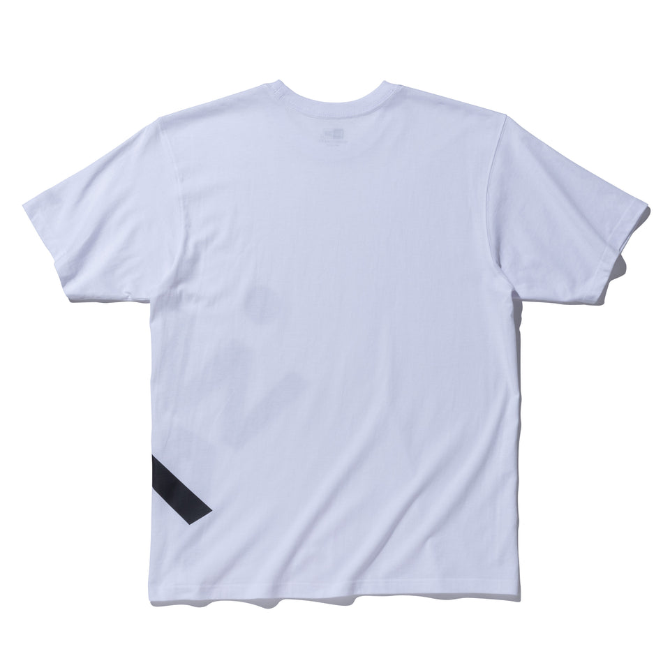 半袖 コットン Tシャツ AYA ホワイト × ブラック リラックスフィット