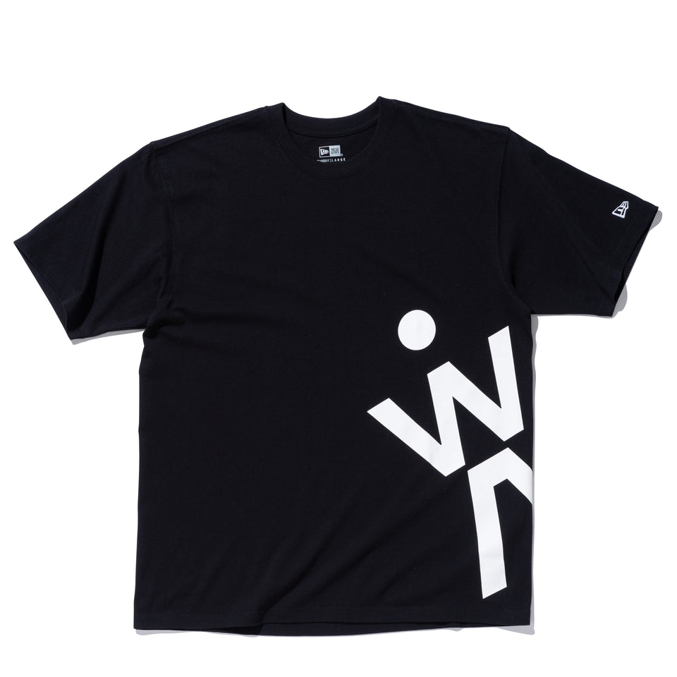 半袖 コットン Tシャツ AYA ブラック × ホワイト リラックスフィット