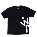 半袖 コットン Tシャツ AYA ブラック × ホワイト リラックスフィット