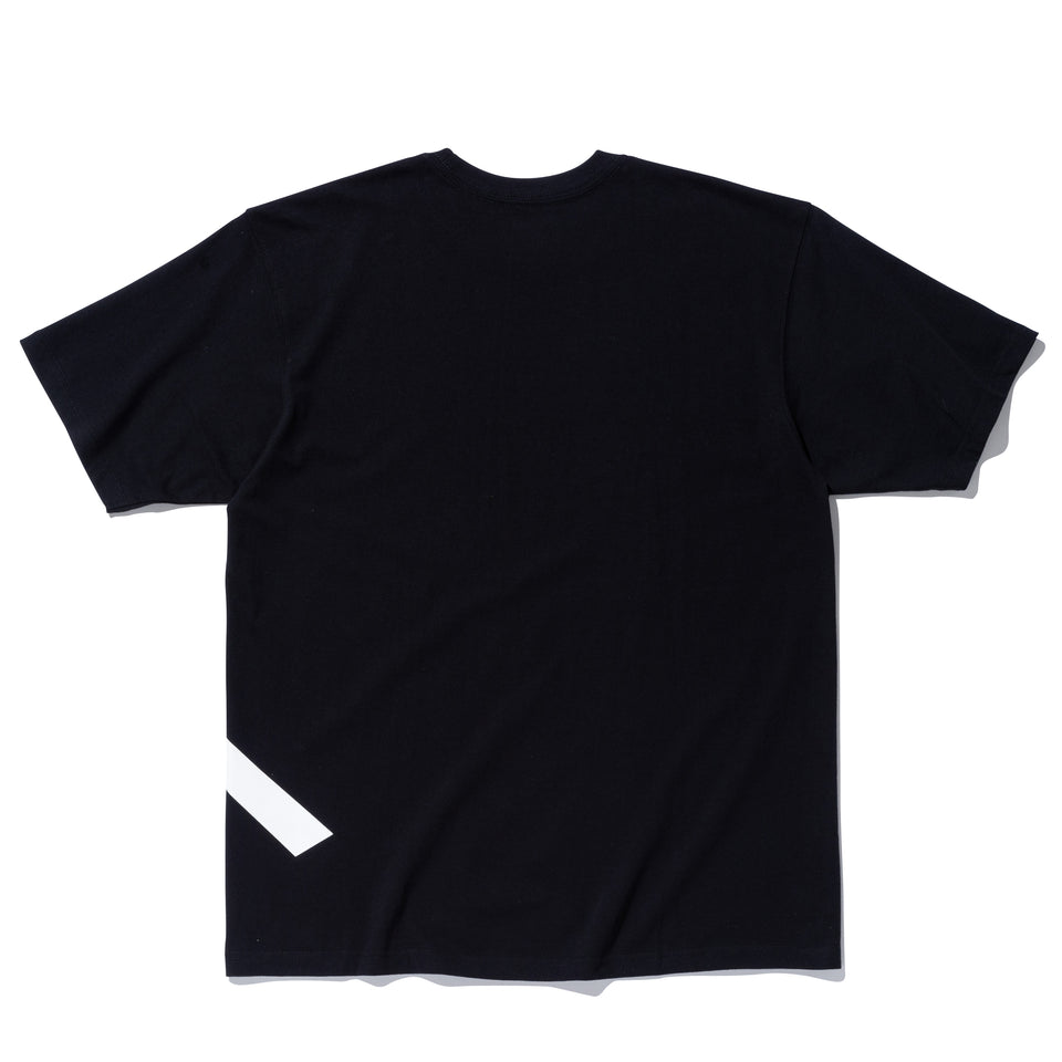 半袖 コットン Tシャツ AYA ブラック × ホワイト リラックスフィット